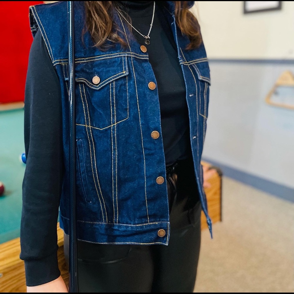 Vintage faded glory denim vest